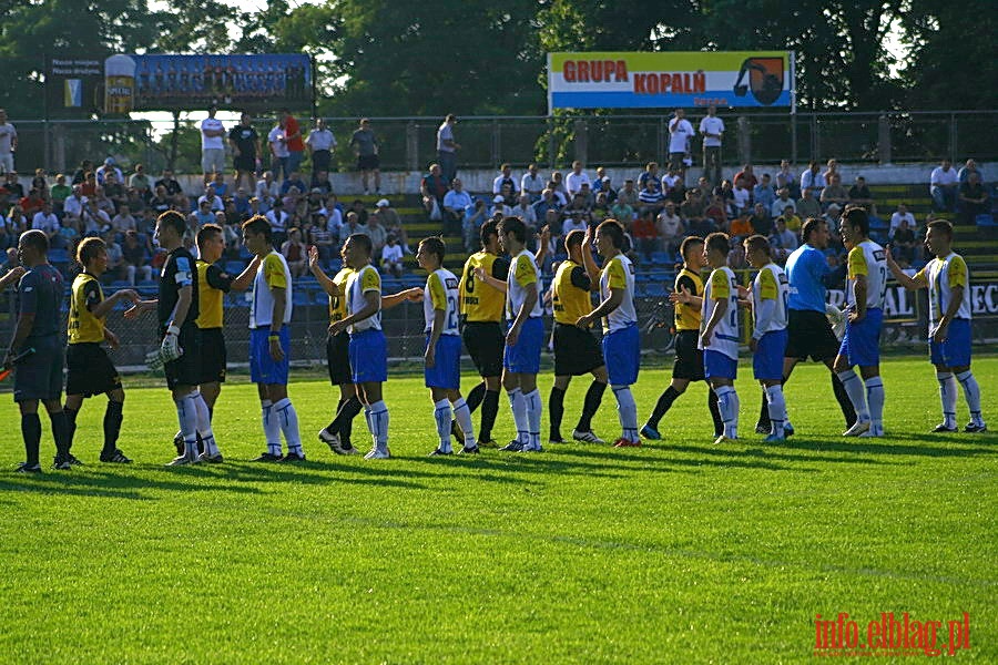 Mecz 2 kolejki II ligi: Olimpia Elbląg - Start Otwock 1:1, fot. 1