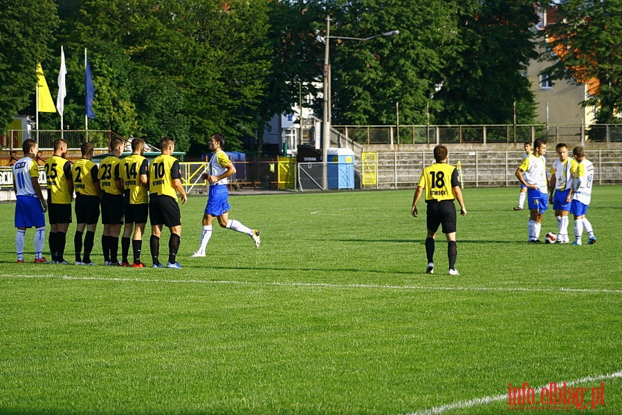Mecz 2 kolejki II ligi: Olimpia Elblg - Start Otwock 1:1, fot. 2