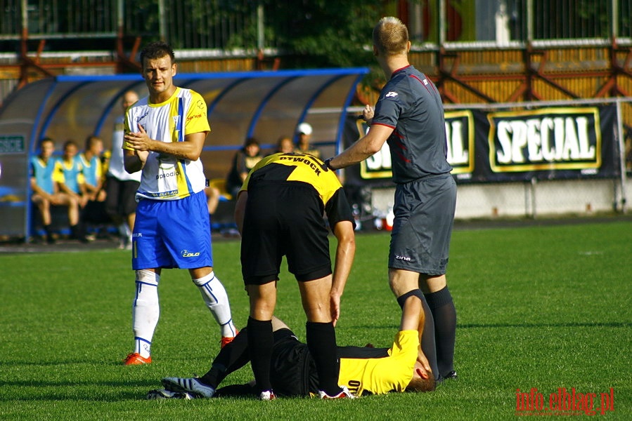 Mecz 2 kolejki II ligi: Olimpia Elblg - Start Otwock 1:1, fot. 3