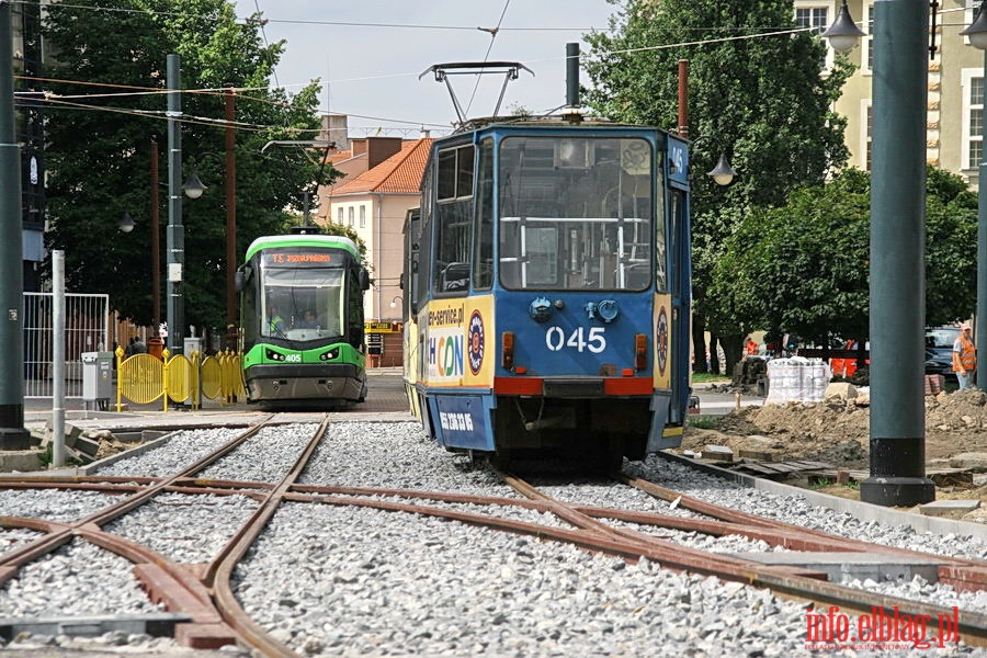Jazdy próbne na nowym torowisku w ul. Grobla Św. Jerzego, fot. 23