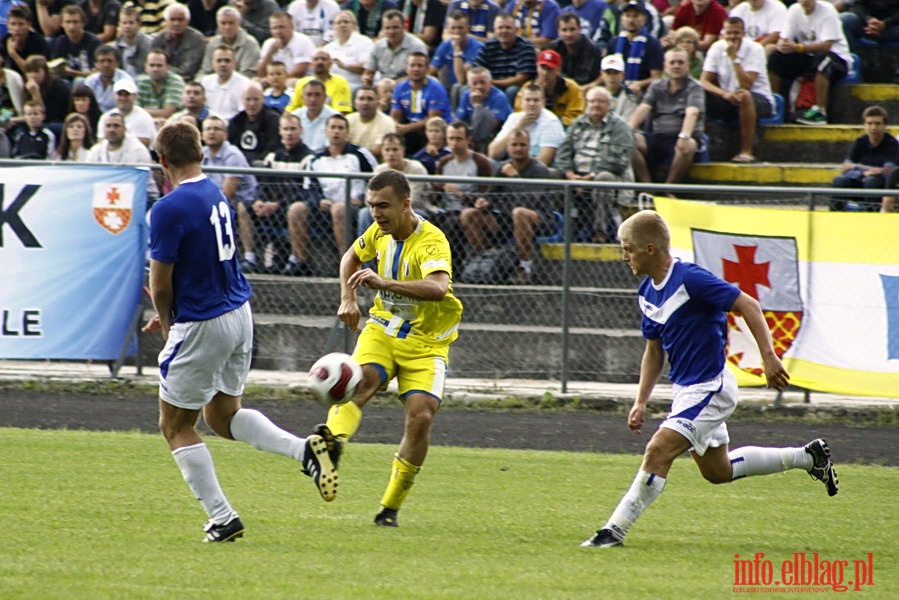 Mecz 4 kolejki II ligi: Olimpia Elblg - Jeziorak Iawa 1-0, fot. 1