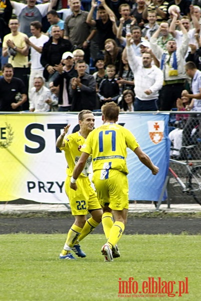 Mecz 4 kolejki II ligi: Olimpia Elblg - Jeziorak Iawa 1-0, fot. 2