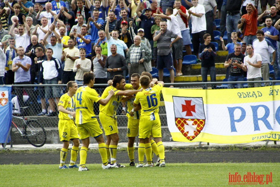 Mecz 4 kolejki II ligi: Olimpia Elblg - Jeziorak Iawa 1-0, fot. 3