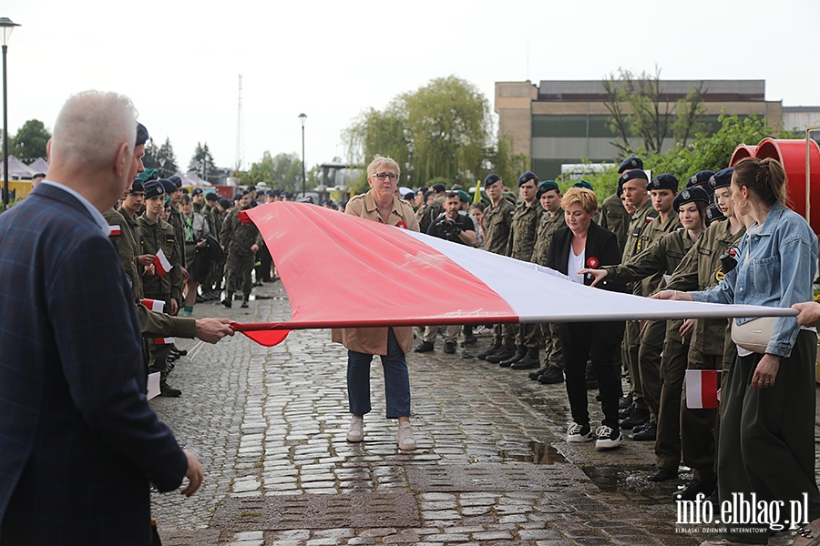 Elblanie przeszli z 50-metrow flag, fot. 4