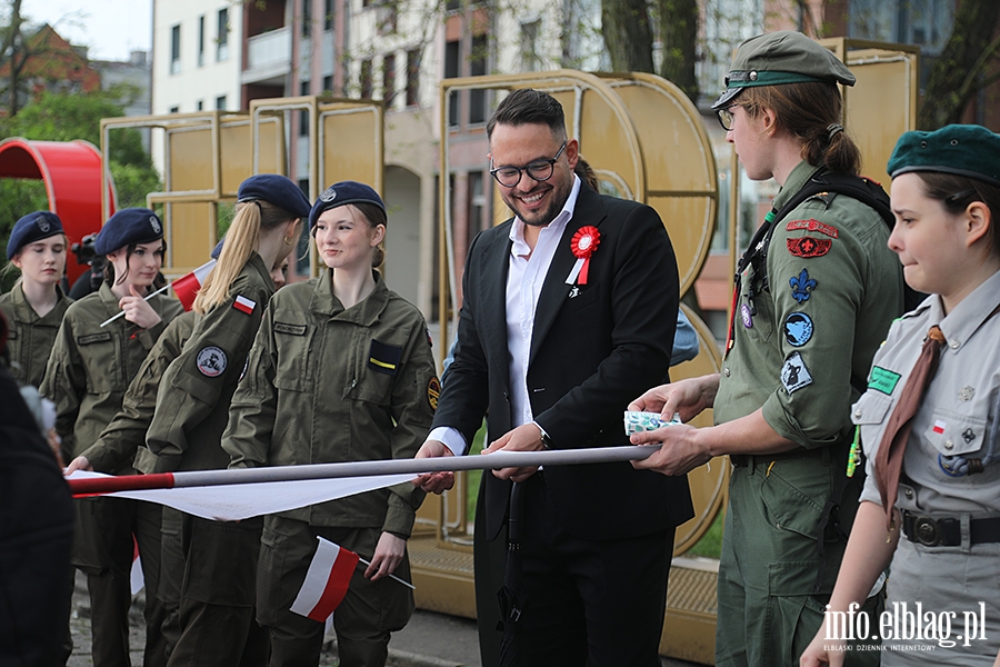 Elblanie przeszli z 50-metrow flag, fot. 6