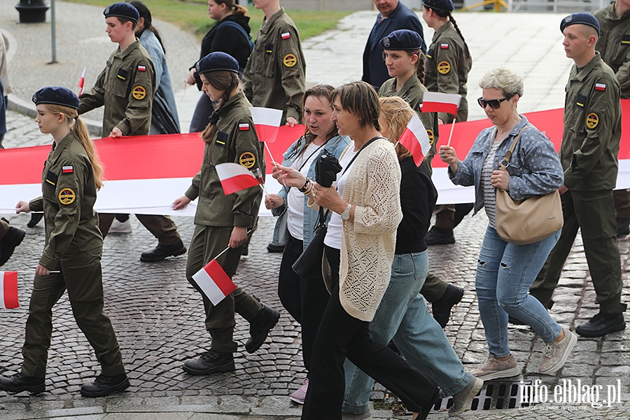 Elblanie przeszli z 50-metrow flag, fot. 19