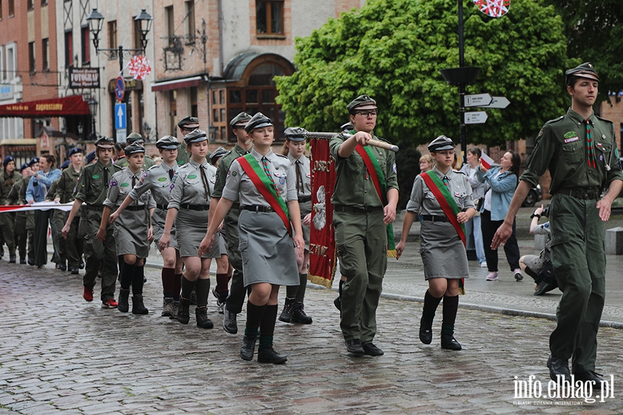 Elblanie przeszli z 50-metrow flag, fot. 26