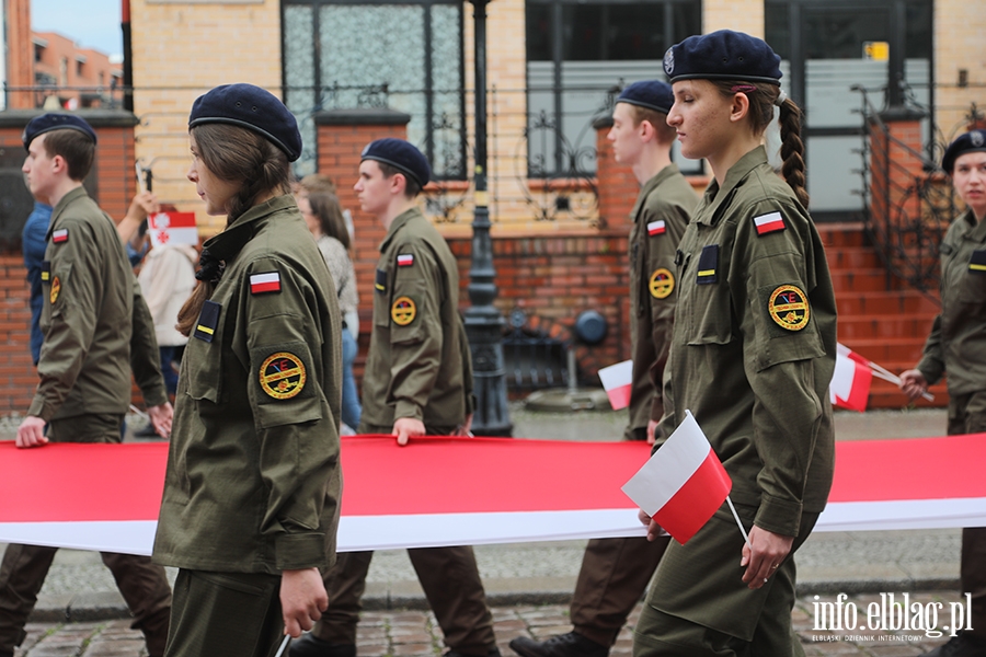 Elblanie przeszli z 50-metrow flag, fot. 32