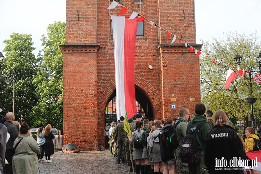 Elblanie przeszli z 50-metrow flag, fot. 38