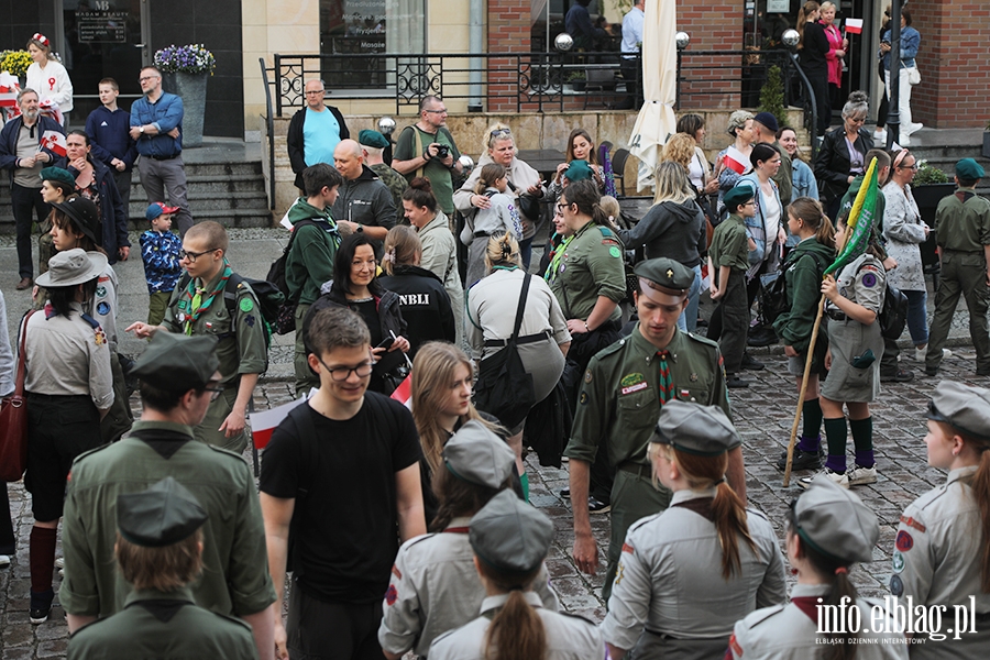 Elblanie przeszli z 50-metrow flag, fot. 45