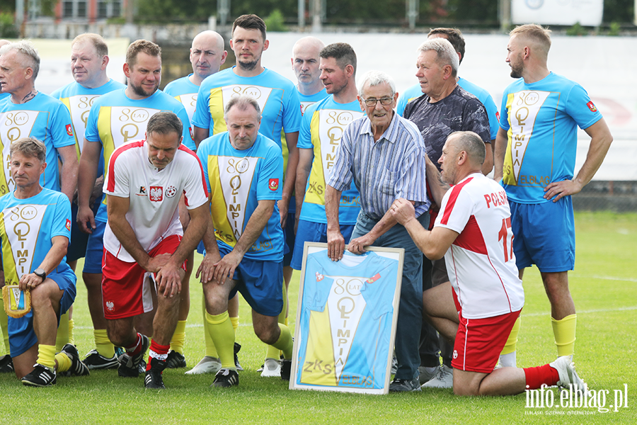 Wyjtkowy mecz. Oldboje Olimpii zagrali z reprezentantami Polski, fot. 25