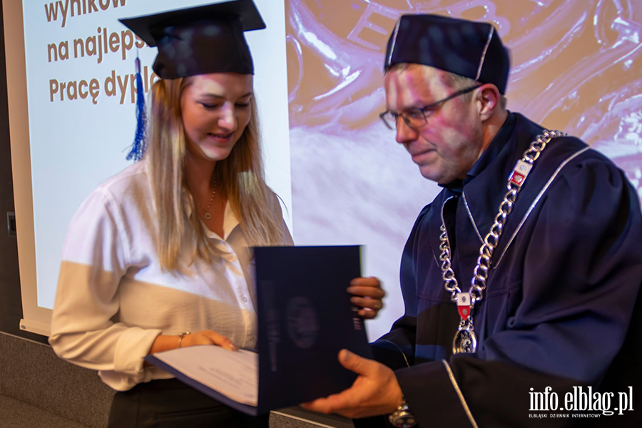 Uroczyste Dyplomatorium w Instytucie Ekonomicznym Akademii Nauk Stosowanych w Elblgu, fot. 17