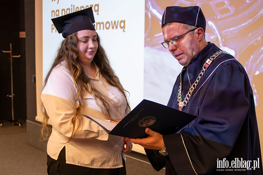 Uroczyste Dyplomatorium w Instytucie Ekonomicznym Akademii Nauk Stosowanych w Elblgu, fot. 19