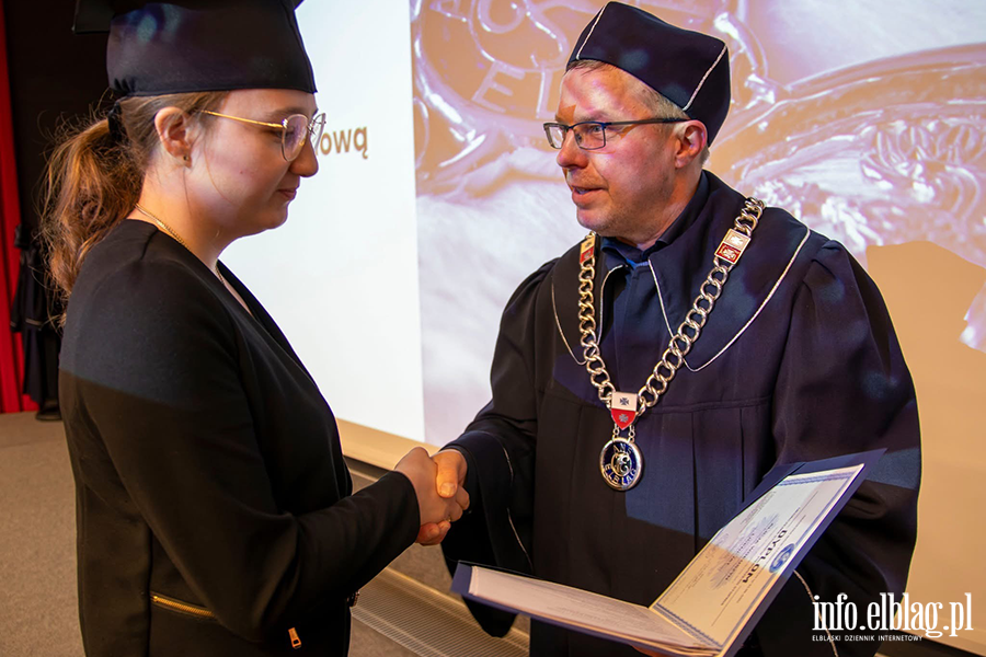 Uroczyste Dyplomatorium w Instytucie Ekonomicznym Akademii Nauk Stosowanych w Elblgu, fot. 21