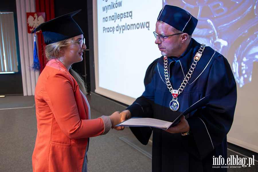 Uroczyste Dyplomatorium w Instytucie Ekonomicznym Akademii Nauk Stosowanych w Elblgu, fot. 22