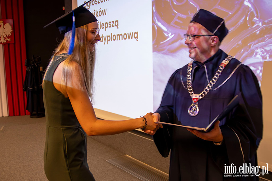 Uroczyste Dyplomatorium w Instytucie Ekonomicznym Akademii Nauk Stosowanych w Elblgu, fot. 38