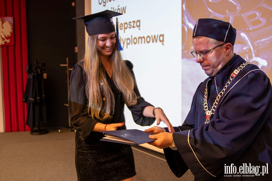 Uroczyste Dyplomatorium w Instytucie Ekonomicznym Akademii Nauk Stosowanych w Elblgu, fot. 39