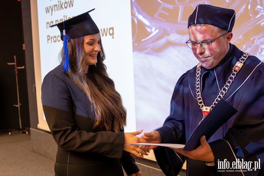 Uroczyste Dyplomatorium w Instytucie Ekonomicznym Akademii Nauk Stosowanych w Elblgu, fot. 43