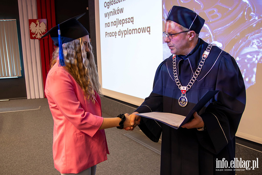 Uroczyste Dyplomatorium w Instytucie Ekonomicznym Akademii Nauk Stosowanych w Elblgu, fot. 48