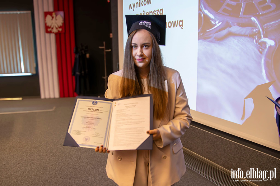 Uroczyste Dyplomatorium w Instytucie Ekonomicznym Akademii Nauk Stosowanych w Elblgu, fot. 50