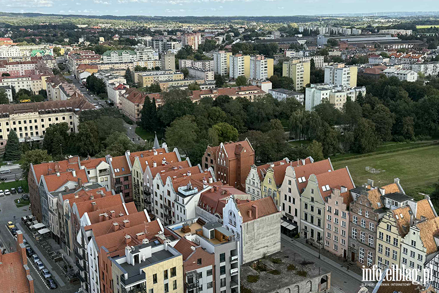 Zobacz, jak Elblg prezentuje si z punktu widokowego Katedry w. Mikoaja, fot. 22
