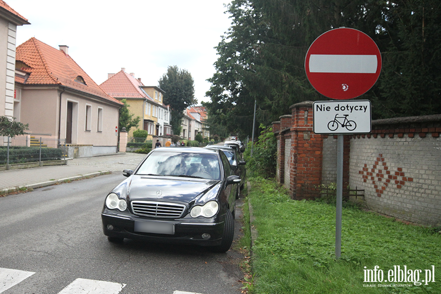 Otwarcie i pokaz jednokierunkowej ulicy Prusa dla dwukierunkowego ruchu rowerowego, fot. 1