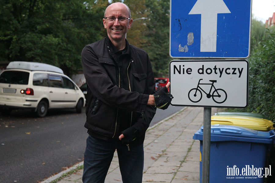 Otwarcie i pokaz jednokierunkowej ulicy Prusa dla dwukierunkowego ruchu rowerowego, fot. 18