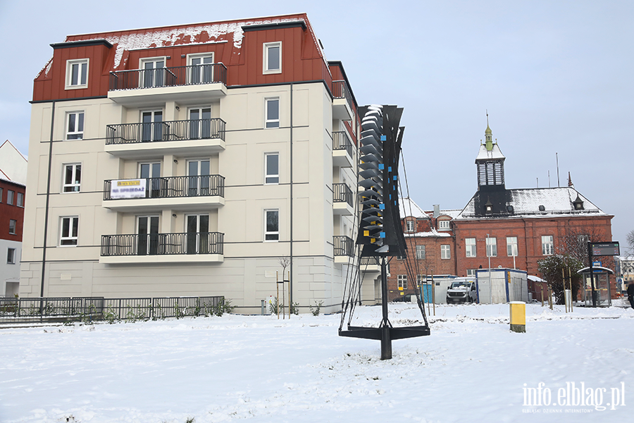 Elblg w niegu - Stare Miasto, fot. 1