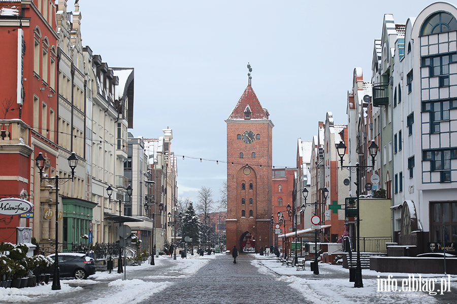 Elblg w niegu - Stare Miasto, fot. 5
