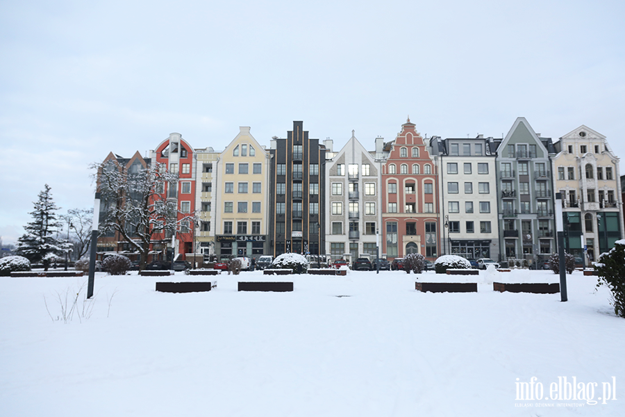 Elblg w niegu - Stare Miasto, fot. 14