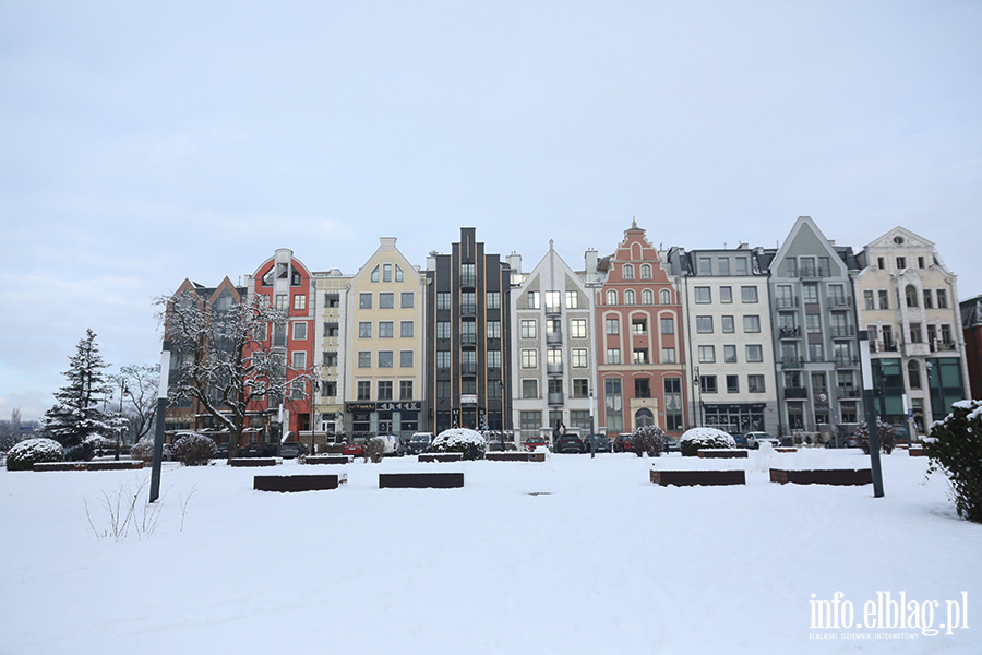 Elblg w niegu - Stare Miasto, fot. 16