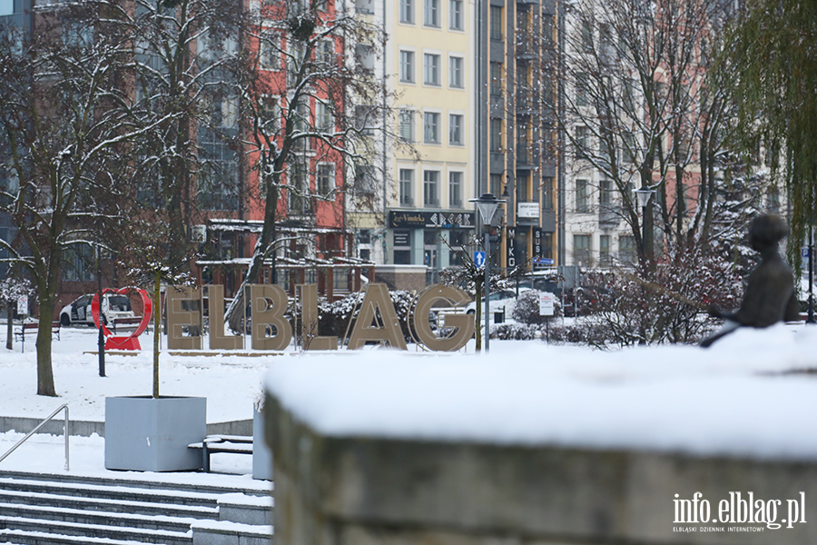 Elblg w niegu - Stare Miasto, fot. 26