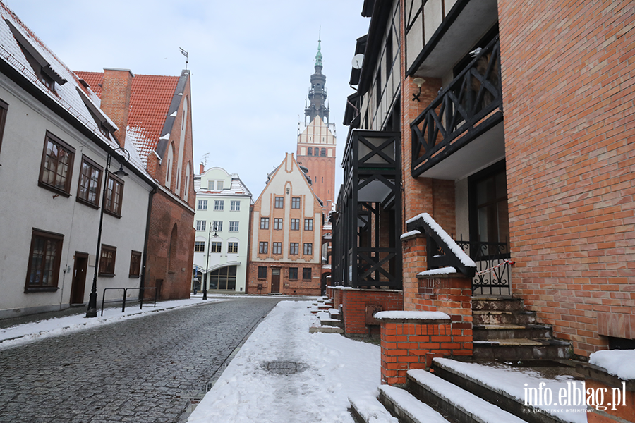 Elblg w niegu - Stare Miasto, fot. 36