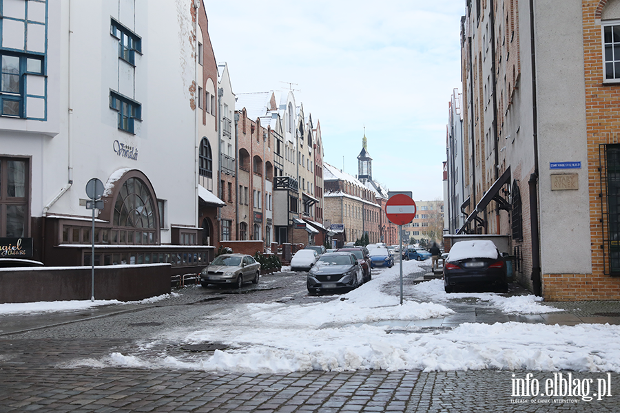 Elblg w niegu - Stare Miasto, fot. 37