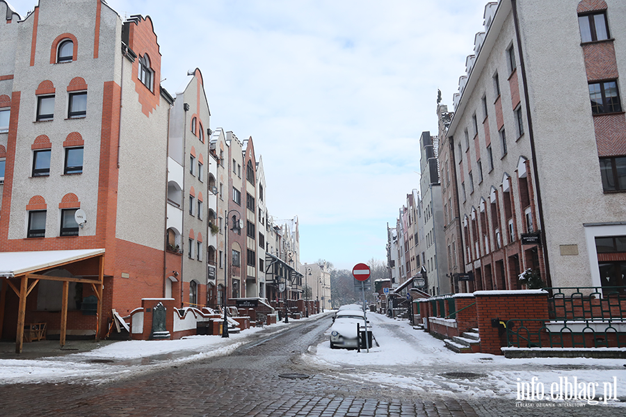 Elblg w niegu - Stare Miasto, fot. 39