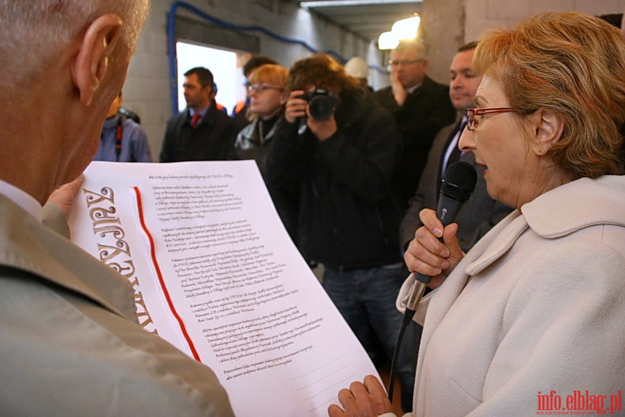Wmurowanie kamienia węgielnego pod nowe skrzydło budynku PWSZ przy Al. Grunwaldzkiej, fot. 6