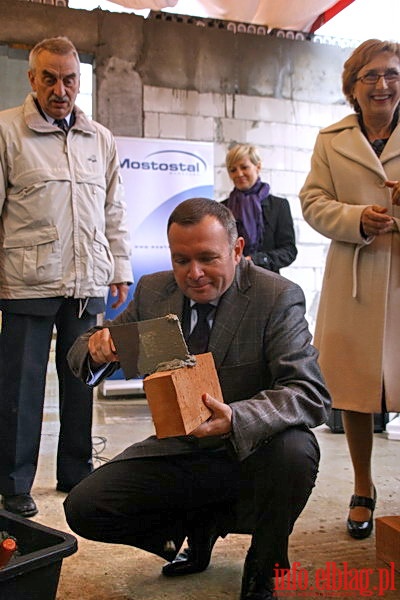 Wmurowanie kamienia węgielnego pod nowe skrzydło budynku PWSZ przy Al. Grunwaldzkiej, fot. 19