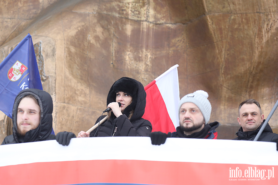 Marsz Stop inwazji imigrant�w przeszed� ulicami Elbl�ga, fot. 6