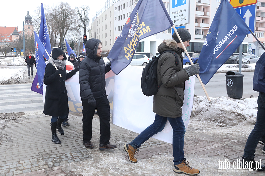Marsz Stop inwazji imigrant�w przeszed� ulicami Elbl�ga, fot. 17