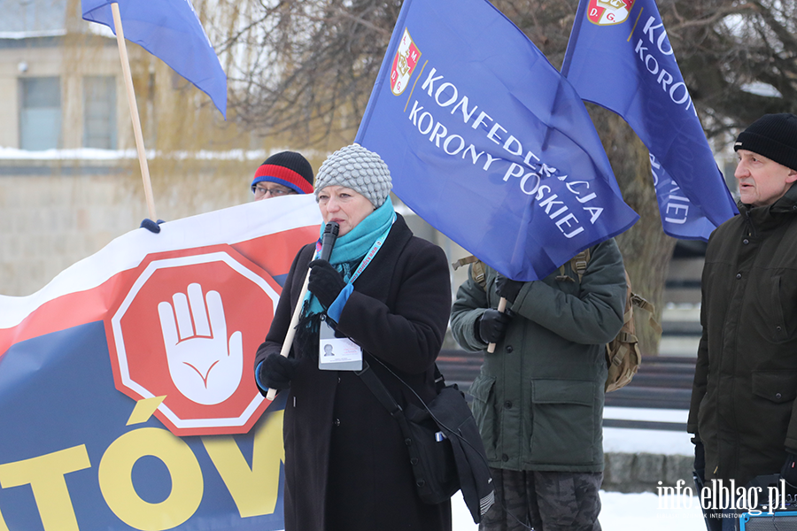 Marsz Stop inwazji imigrant�w przeszed� ulicami Elbl�ga, fot. 36