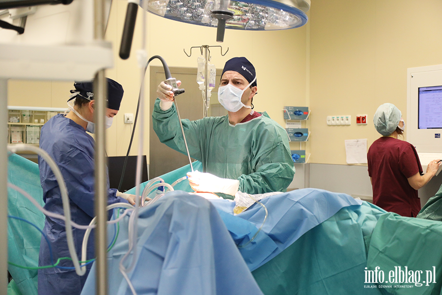 Zabieg z zakresu urologii, z wykorzystaniem robota, fot. 9