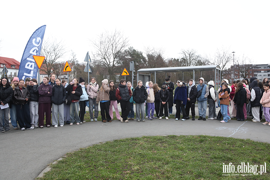 Akcja informacyjno-edukacyjna na temat bezpiecznego poruszania si� m�odzie�y w ruchu drogowym, fot. 2