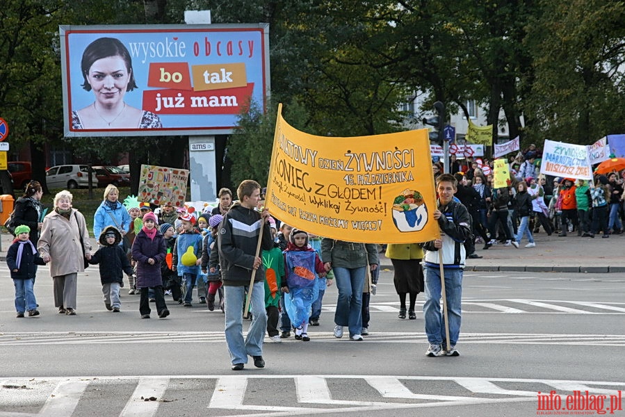 Strajk Żywności w Elblągu - przemarsz ulicami miasta, fot. 1