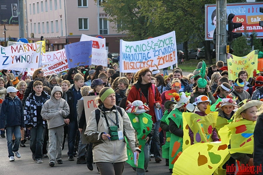 Strajk ywnoci w Elblgu - przemarsz ulicami miasta, fot. 7