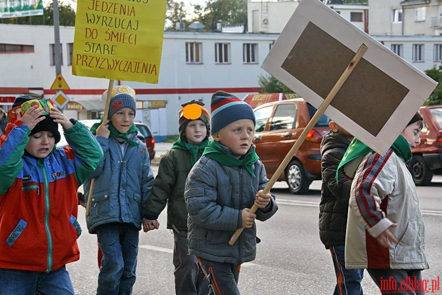 Strajk ywnoci w Elblgu - przemarsz ulicami miasta, fot. 8