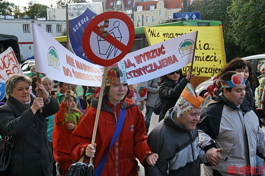 Strajk ywnoci w Elblgu - przemarsz ulicami miasta, fot. 11