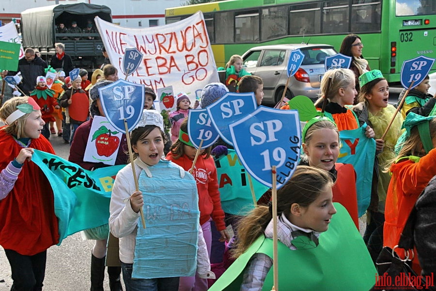 Strajk ywnoci w Elblgu - przemarsz ulicami miasta, fot. 12
