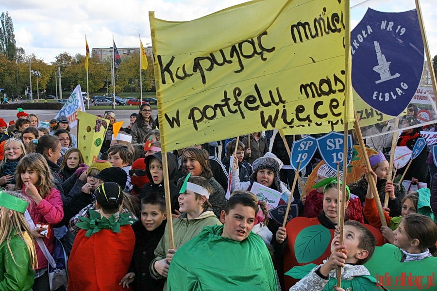 Strajk ywnoci w Elblgu - przemarsz ulicami miasta, fot. 23