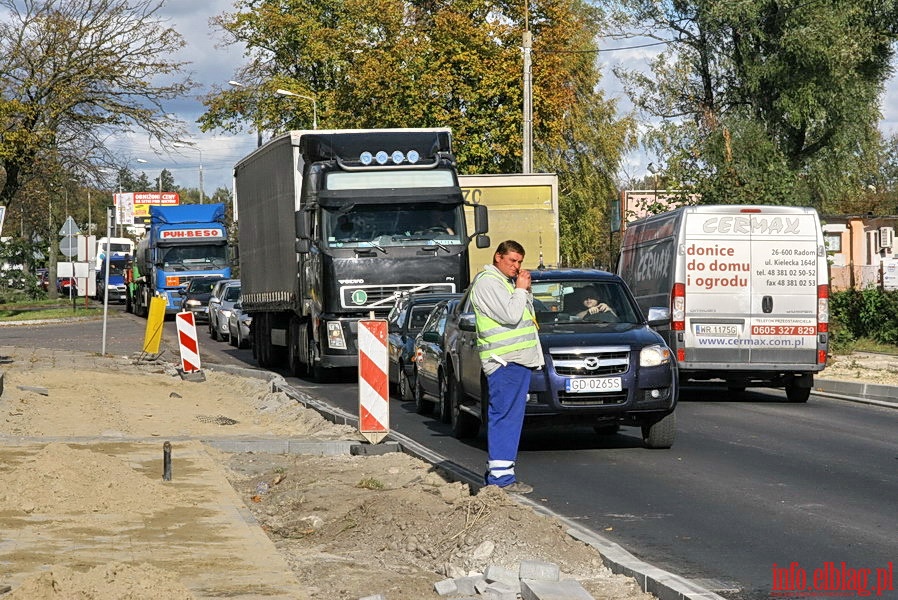 Protest mieszkacw w zwizku z paraliem komunikacyjym na ul. Warszawskiej, fot. 4