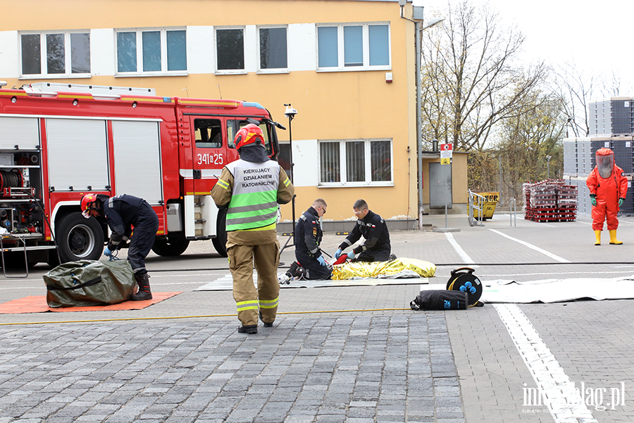 �wiczenia z zakresu ochrony ludno�ci i obrony cywilnej z udzia�em rzeczywistych si� i �rodk�w, fot. 82